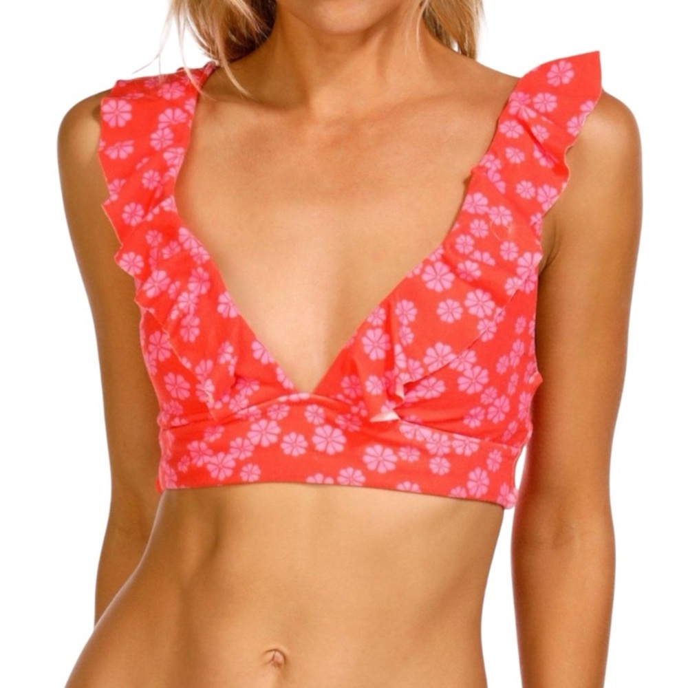 Raisins Coral and Pink Floral Fabric